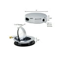 thumbnail image 6 of Westbrass D50P27BJ-26 27" Cable Drive Standard Bath Drain Trim Kit with Rotary Overflow Cover Knob on a Ball Joint Elbow, Pop-Up Stopper and Sch. 40 PVC Fittings, Polished Chrome, 6 of 9
