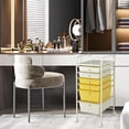 thumbnail image 2 of Organizer Cart Tools, Mobile Utility Storage Cart with Removable Drawers & Lockable Wheels, Rolling Storage Cart with Wheels for Home Office,Clear, 2 of 4