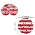 thumbnail image 3 of Btomtd Independence Day Placemats Set of 4, 14 Inch Round Red White Blue Table Mats, Washable Heat Resistant Decorative Place Mats for July 4th Dining & Party, Multicolor #06, 3 of 6