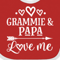 thumbnail image 4 of Inktastic Grammie and Papa Love Me Boys or Girls Baby Bib, 4 of 4