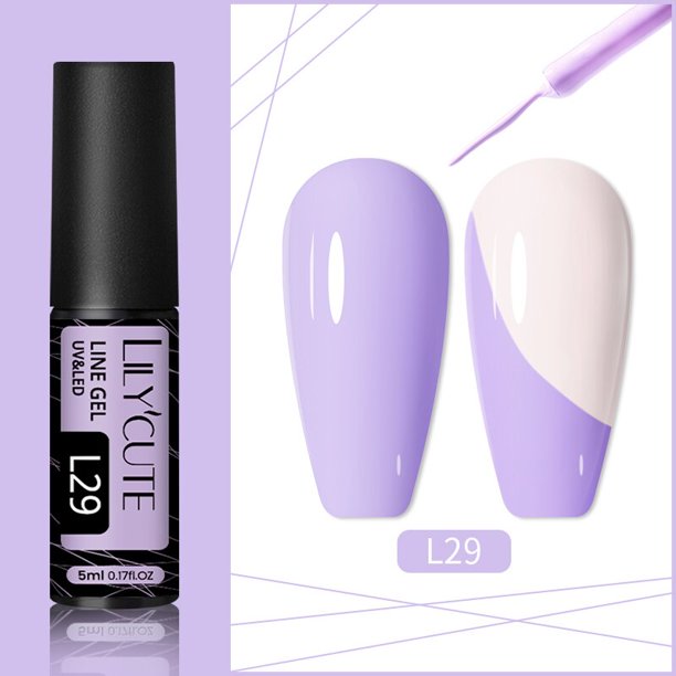 LILYCUTE 5ml brillo reflectante línea Gel esmalte de uñas 14 colores para UV/LED pintura uñas dibujo esmalte DIY pintura barnices Tan Jianjun unisex