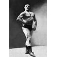 thumbnail image 2 of Vintage Muscle Men 11x14 White Modern Wood Framed Museum Art Print Titled - Bodybuilders Shadowed Front and Partial Right Profile, 2 of 4