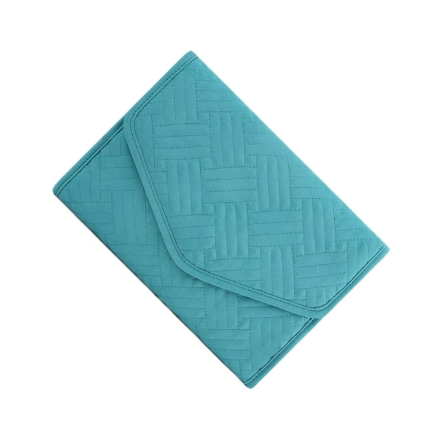 Baohd Travel Jewelry Case Bagsmart Eco-friendly Polyester For Business Trips Storage - cyan Large size