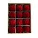 thumbnail image 3 of 12 adornos colgantes navideños de terciopelo de 6 cm. Rojo sólido, 3 of 9