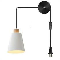 JLOWCO Led Hanging Lights with Plug in Cord,modern Pendant Lights Kitchen Island Lighting Kitchen Lights Over Island White (LED Bulb Include)