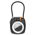 thumbnail image 1 of Zinc Alloy Combination Lock, Resettable Rust-Resistant 4-Digit Security Padlock for Doors, Gates, Sheds, Lockers, Black, 1 of 8