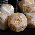 thumbnail image 3 of Cusdie 7-Die 25mm Giant DND Dice, Shield&Sword Pattern Polyhedral Dice Set for Role Playing Game Dungeons and Dragons D&D Dice Pathfinder, 3 of 5