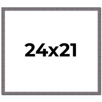 24x21 Frame Blue Kingsley Pewter Solid Wood Picture Frame Width 0.75 Inches |Interior Depth 0.5