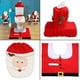 thumbnail image 2 of Mbuynow - Inodoro de decoración navideña con diseño de Papá Noel, 3 Piezas, con Tapa de Inodoro/tapa/alfombrilla para Navidad, 2 of 3