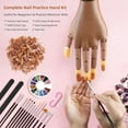thumbnail image 6 of Practice Hand for Acrylic Nails - Flexible Fake Hand for Nail Practice - Realistic Movable Nail Practice Hand - Mannequin Hand For Nails For Beginners Nail Art, 6 of 13