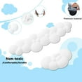 thumbnail image 2 of Attack Shark Cloud Keyboard Mouse Wrist Rest with Coaster Set,Ergonomic Palm Rest Combo for Pain Relief, Non-Slip Base,Ultra-Soft Memory Foam Wrist Cushion Support for Comfortable Typing/Gaming-White, 2 of 5