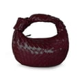 thumbnail image 1 of 2026 Woven Leather Hobe Dumpling Bag Dinner Handbag For Women Purse Hobo Bag Knotted Woven Summer Clutch Bag, 1 of 1