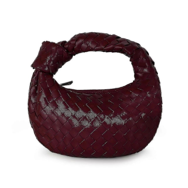 2026 Woven Leather Hobe Dumpling Bag Dinner Handbag For Women Purse Hobo Bag Knotted Woven Summer Clutch Bag