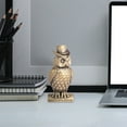 thumbnail image 6 of Elegant Brass Owl Figurine for Desktop Decoration - Unique Home and Coffee Table Ornament for Living Spaces, 6 of 6