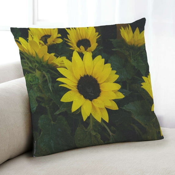 Ahgly Company Color Focus Yellow Indoor Throw Pillow, 18 inch by 18 inch