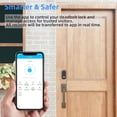 thumbnail image 4 of Smart Lock Fingerprint Electronic Deadbolt Door Lock with Keypad-Bluetooth,Keyless Entry Smart Deadbolt,Free App Control,IC Card,Ekeys Sharing,Passcode,Auto Lock,Support Google Home, 4 of 7