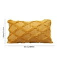 thumbnail image 2 of RKSTN (30X50Cm) Plush Striped Pillow Case Yellow, 2 of 5