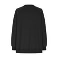 thumbnail image 6 of Wancir Womens Oversized Sweatshirt Crewneck Sweatshirts Long Sleeve Tops Casual Side Split, 6 of 7