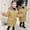 Yellow, variant on Children Christmas Gifts Girls's Winter Coat Waterproof Fleece Lined Thick Down Coats Puffy Cotton Jackets With Hood