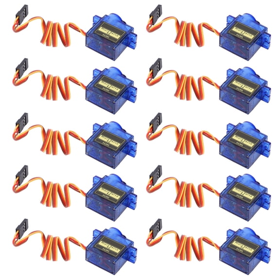 EBTOOLS 10Pcs SG90 Micro Servo Motor RC Robot Arm Helicopter Airplane Remote Control
