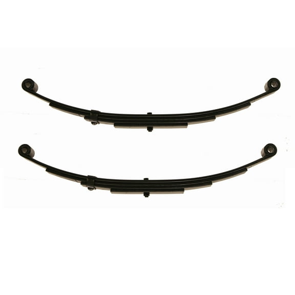 Libra Trailer Leaf Spring 4 Leaf Double Eye 1750 lbs Cap for 3500 lbs Axle -Set 2