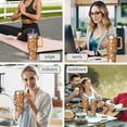 thumbnail image 3 of Autumn Pumpkin Coffee Tumbler 40oz - Unbreakable Stainless Steel | Handle & Straw Included | Teacher/Office Gift, 3 of 3