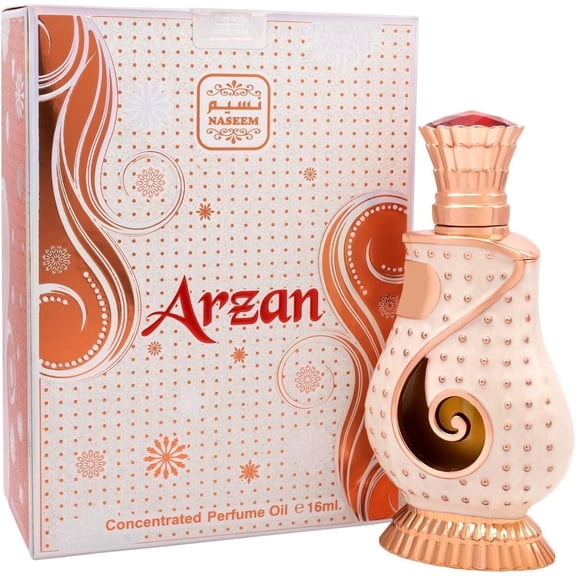 NASEEM Arzan Perfume Oil 16ml - Subtle Tone Eau De Parfum for Men & Women - Captivating Floral and Woody Fragrance with Rose, Amber, and Sandalwood Notes for All-Day Luxury and Elegance
