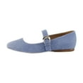 thumbnail image 2 of Naturalizer Carter Women's Flats Denim Blue Suede Size 9.5 W, 2 of 8
