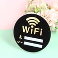 thumbnail image 2 of Exquisito letrero acrílico de wifi, útil adhesivo de pared, recordatorio de contraseña de wifi (20 x 20 cm), 2 of 8