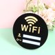 thumbnail image 2 of Exquisito letrero acrílico de wifi, útil adhesivo de pared, recordatorio de contraseña de wifi (20 x 20 cm), 2 of 8