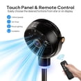 thumbnail image 5 of Ktaxon 40inch Standing Fan for Bedroom, 120°+90°Omni-directional Oscillating Fan, 3-in-1 Pedestal & Tabletop Fan with 3 Speeds, 12H Timer, Remote and Adjustable Height, Air Circulator Fan, Black, 5 of 9