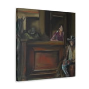 Wild West Saloon Scene - Canvas
