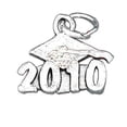 thumbnail image 1 of Sterling Silver 24" 1mm Box Chain Class Of 2010 Graduation Mortarboard Cap Pendant Necklace, 1 of 2