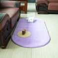 thumbnail image 6 of Oval Fluffy Ultra Soft Area Rugs for Bedroom Plush Shaggy Carpet for Kids Room Bedside Nursery Mats, 31.49x64.96 inch, Rose Red, 6 of 7