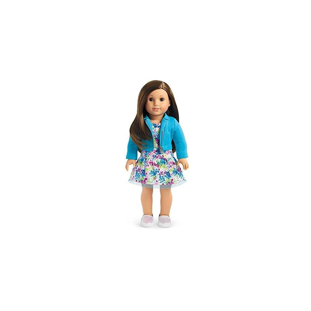 american girl doll brown hair brown eyes light skin