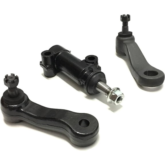 3 Pc Steering Kit For Cadillac Escalade 2002-2006/ Chevrolet Silverado1500 2003-2007/ GMC Sierra 1500 1999-2007   More/Idler Arm Pitman Arm With 4 Grooves Idler Arm Bracket Assembly