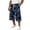Blue, variant on JoveMarine Men's Camo Drawstring Cargo Shorts - Plaid Work Shorts with Pockets, Knee-Length Loose Fit for Outdoor Daily,Army Green L