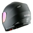 thumbnail image 6 of WOW Motorcycle Full Face Helmet Street Bike BMX MX Youth Kids HKY-B15 Monster Matt Black, 6 of 6