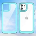 thumbnail image 5 of Feishell Clear Case for iPhone 12 6.1 inch,Shockproof Hybrid Soft TPU Bumper Anti-Scratch Hard Acrylic Back Transparent Slim Phone Case Cover for iPhone 12,Skyblue, 5 of 8