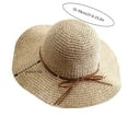 thumbnail image 3 of Fgnfyis Women's Summer Straw Bucket Hat Wide Brim Sun Fashionable Beach Fisherman Hat Beige One Size, 3 of 8