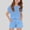 Blue, variant on Ankola Girls 2 Piece Outfits Summer Casual Lounge Set Clothing Sets | Girls Short Sets, Cap Sleeve T Shirt and Elastic Waist Shorts, 2 Piece Clothing Sets 5-13 Years