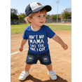 thumbnail image 3 of CARETOO Toddler Boy Clothes Summer Casual Sports Outfits Short Sleeve T Shirt Tee Denim Shorts Cotton Fabric Set, 3 of 11