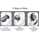 thumbnail image 3 of GD06 Wireless Bluetooth V5.3 Headset, Portable Mono In-Ear Headphones for Android, Black Box, 3 of 4