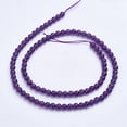 thumbnail image 2 of 2strands Natural Amethyst Bead Strands Grade A Round 4~4.5mm Hole: 0.8mm about 97pcs/strand 15.7 inch, 2 of 3