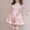c01Pink, variant on Arnsht Women Fashion Sweet Cute Lolita Dress Role Play Fashion Maid Dresses Plus Size Lapel Knee Length Dress Black L