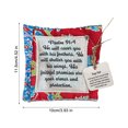 thumbnail image 6 of Prayer Quilt with Cross Inside, Pocket Prayer Quilt Squares with Wooden Cross Inside, Vintage Handmade Colorful Sew, Lightweight & Beautiful Gifts for Christians and Familiy, 6 of 6