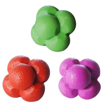 3 Pcs Balle de Réaction Hexagonale Entraînement Physique Balles Agiles Balle D\'entraînement Physique Durable pour la Maison