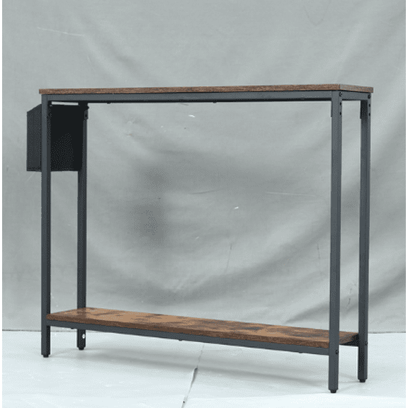 Meteorleg Modern Narrow Console Table MDF Sofa Side Table for Indoor Living Room Entryway
