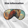 thumbnail image 4 of Uemuo Western Desert Cactus Bald Eagle Pattern Sleep Eye Mask - Light Blocking Sleep Mask Blocking Out Light Perfectly, Soft and Comfortable Night Eye Mask, Eye Blinder, 4 of 7