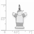 thumbnail image 2 of Beautiful Sterling Silver Rhodium-plated Kid Charm, 2 of 2
